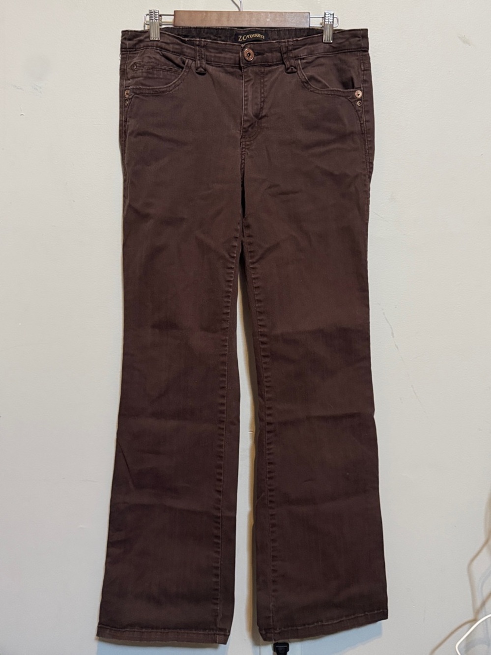 Z. Cavaricci Women’s Brown Wide Leg Jeans 12